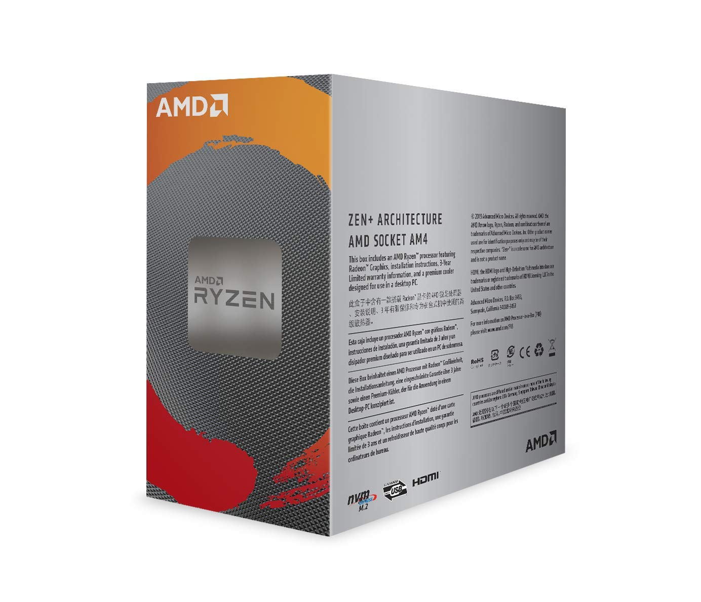 AMD Ryzen 3 3200G with Radeon Vega 8 Graphics Desktop Processor 4